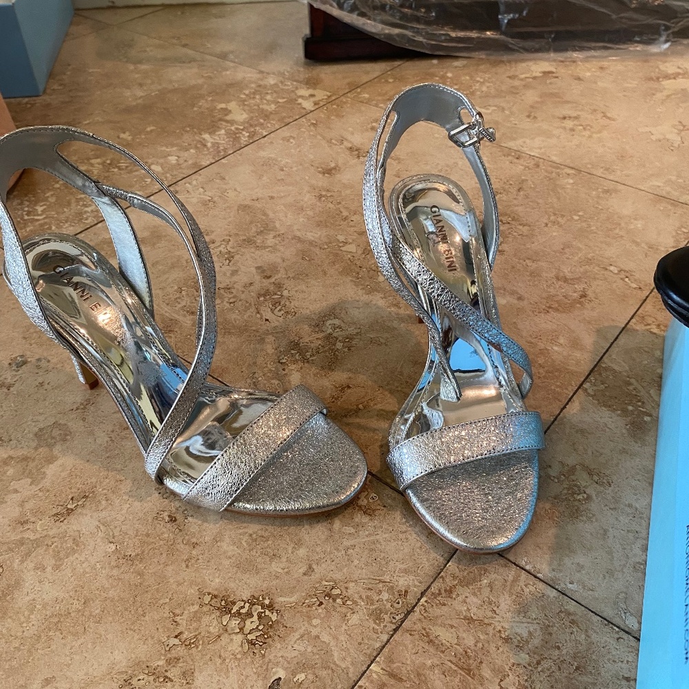 Silver sandals
